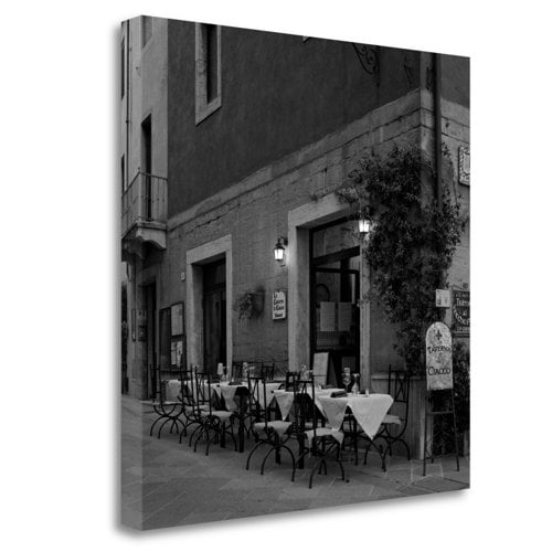 Tangletown Fine Art 'Tuscan Caffe - 33' Photographic Print on Wrapped Canvas