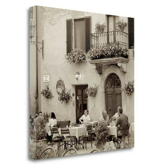 Tangletown Fine Art 'Tuscany Caffe - 25' Photographic Print on Wrapped Canvas