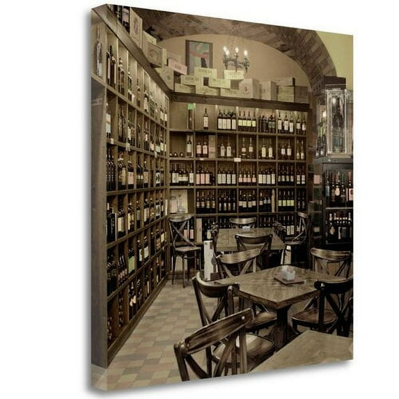 Tangletown Fine Art 'Tuscany Caffe - 7' Photographic Print on Wrapped Canvas