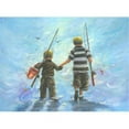 thumbnail image 1 of Tangletown Fine Art 'Two Little Boys Going Fishing' Print on Canvas, 1 of 1