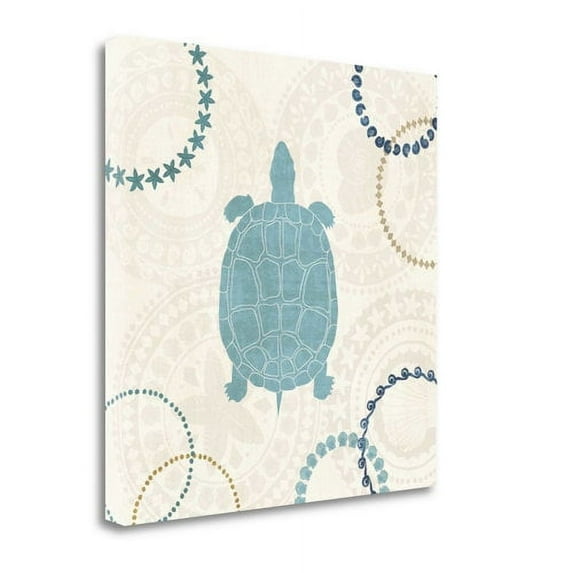 Tangletown Fine Art Undersea Blue IV by Veronique Charron Poster Frame - 30 x 30 x 1.5 in.