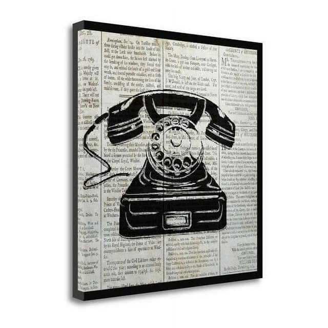 Tangletown Fine Art 'Vintage Telephone' Graphic Art Print on Canvas