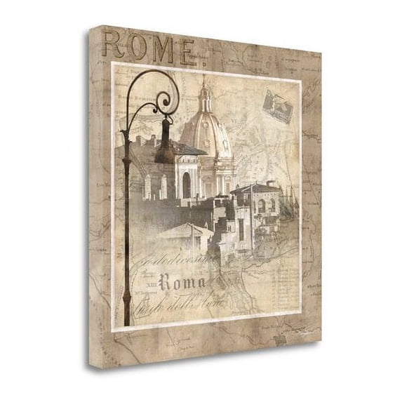 Tangletown Fine Art 'When in Rome' Graphic Art Print on Wrapped Canvas
