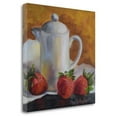 thumbnail image 1 of Tangletown Fine Art 'White Creamer and Red Strawberries' by Cheri Wollenberg Painting Print on Wrapped Canvas, 1 of 2
