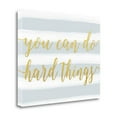 thumbnail image 1 of Tangletown Fine Art 'You Can Do Hard Things in Gray' Textual Art on Wrapped Canvas, 1 of 2
