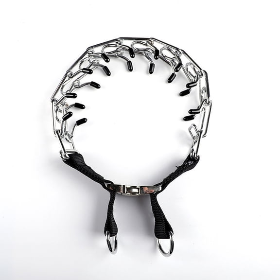 Tanglewen Dog Prong Collar for Large Dogs,Dog Pinch Collar,Dog Training Collar,High Strength Quick Release Metal Buckle,Comfort Rubber Tips,for Large Dogs(2.5mm,24-Inch)