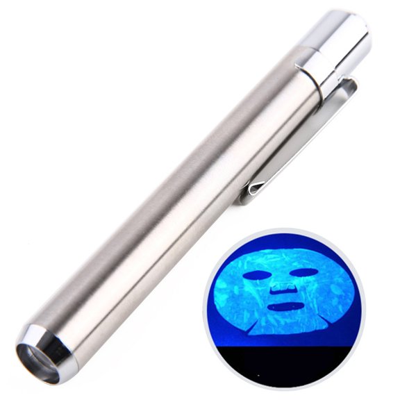Tanglewen Mini Portable UV Detection Pen,Fluorescent Agent Test Light,UV Flashlight for Mask/Sanitary Pad/Skincare/Clothing,Compact Pocket Blacklight