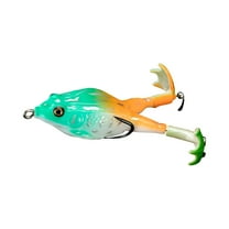 Tanglewen® Topwater Frog Fishing Lures,Soft Simulated Frog Bait,Frog Artificial Soft Bait for Freshwater Saltwater(B),Fishing Lures Bass,Whopper Plopper,Fishing Lures