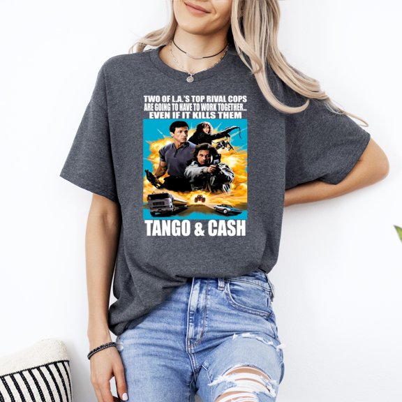 Tango And Cash Action Movie Fan Classic Action T Shirt, for men & women, up to size 5XL