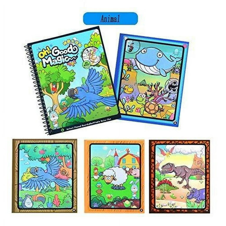 Tango Animal Paint with Water Books for Toddlers Kids Water Magic Coloring  Books with Pen for 2 3 4 5 6 Year Old Boys and Girl Kids Water Activity Book  Magic Water