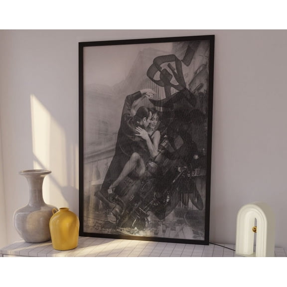 Tango Art Print, Tango Dancers Poster, Aesthetic Room Decor Art Print, Black And White Prints For Bedroom Wall Art, Modern Living Room Decor Wall Art, Modern Wall Decor For Living Room, 8x12 UNFRAMED