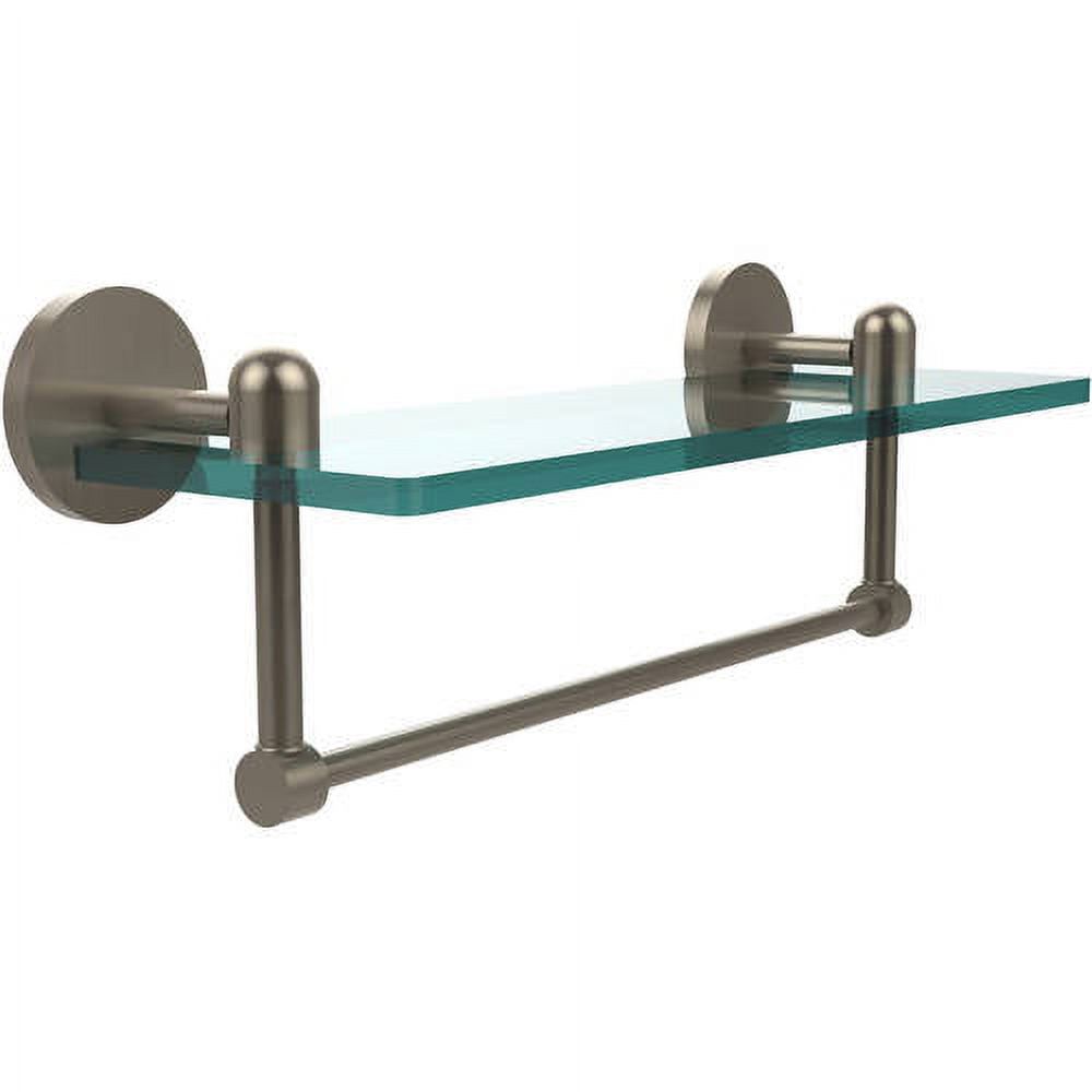 Tango Collection 16" Glass Vanity Shelf with Integrated Towel Bar (Build to Order) - image 1 of 2