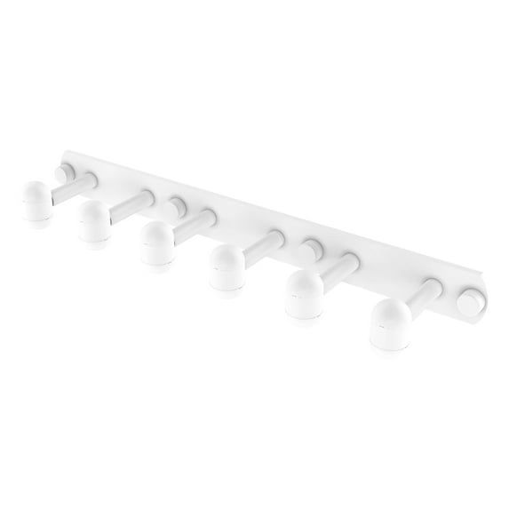 Tango Collection 6 Position Tie and Belt Rack in Matte White