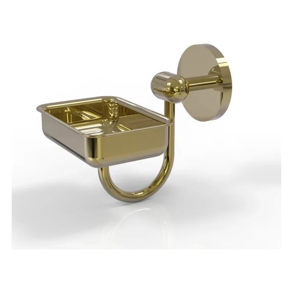 Allied Brass TA-32-UNL Tango Collection Wall Mounted Soap Dish, Unlacquered Brass
