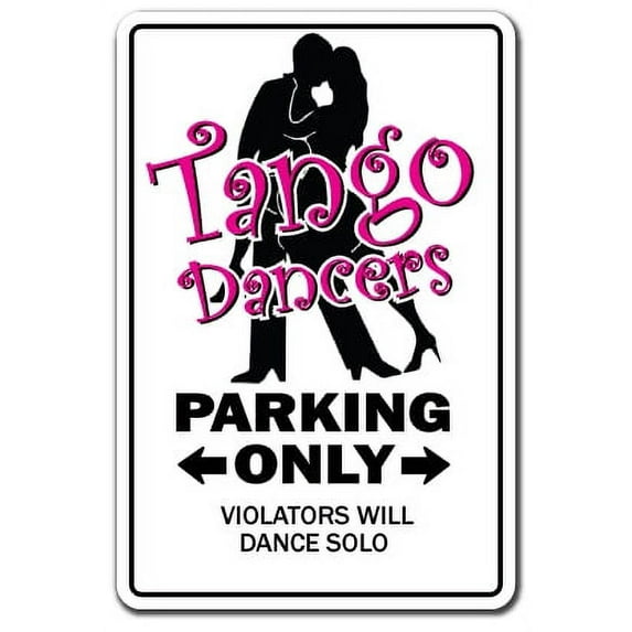 Tango Dancer Decal | Indoor/Outdoor | Funny Home Décor for Garages, Living Rooms, Bedroom, Offices | SignMission Dance Music Song Funny Gift Teacher Instructor Dancing Shoes Wall Plaque