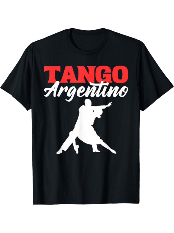 Tango Dancer T-Shirt men and women can wear, black, white, gifts