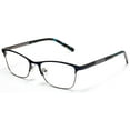 thumbnail image 1 of Tango Optics Cateye Metal Eyeglasses Frame Luxe RX Stainless Steel Jocelyn Burnell Blue For Prescription Lens -, 1 of 7