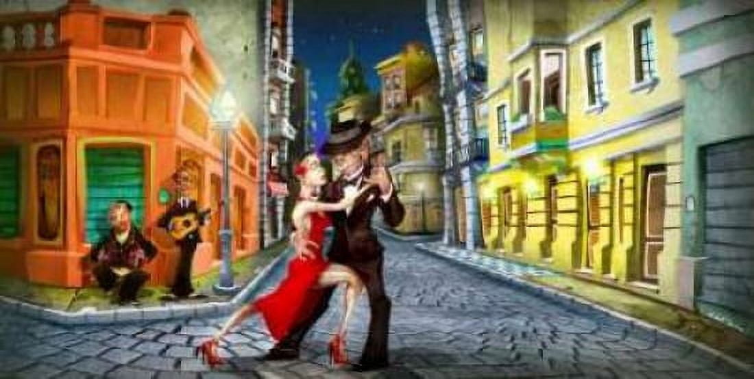 Tango color Canvas Art - A - Perez Alvez (10 x 20)