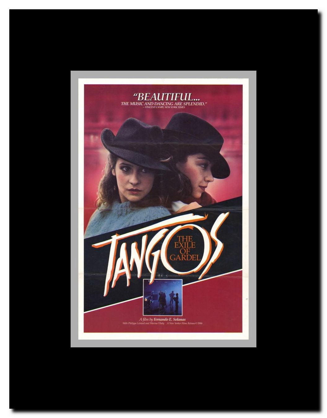 Tangos the Exile of Gardel Framed Movie Poster