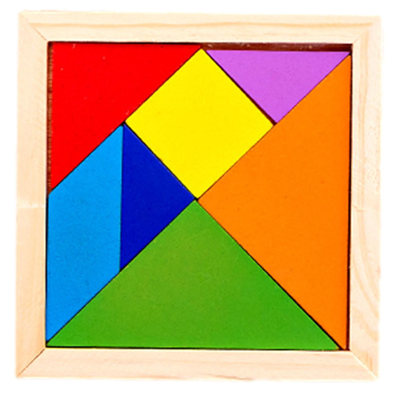 Tangram Puzzle 7 Pieces Classic Wooden Tangram Puzzles Game Toys Tangram Puzzle 7 Pieces Classic Wooden Tangram Puzzles Game Toys