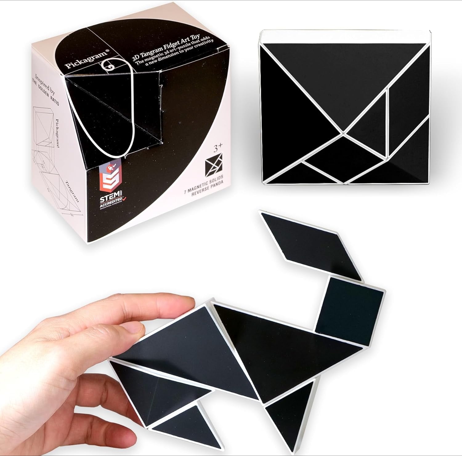 Tangrams for Kids Ages 8-12 & Adults 3D Magnetic Tangram Fidget Puzzle ...