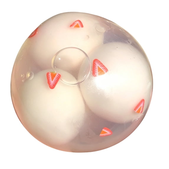 Tangyuan Squishy Ball, Soft Slow Rising Squeeze Fidget, Cute Food Inspired Sensory Novelty for Desk Breaks, Travel Entertainment, Party Favors, Birthday Gifts and Creative Hand Play
