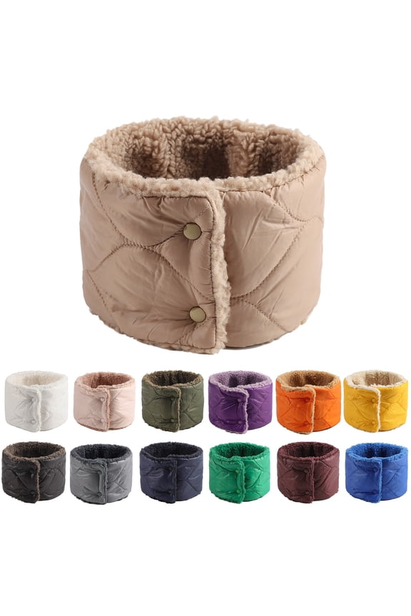 2Pack Scarf Winter Double-Layer Neck Warmer Knit Fleece Lined Circle Loop Scarves Winter Wool Neck Warm Womens Ski Scarf Cold Weather Mens Knitted Neck Scarf Half Faces Cover Double Layer