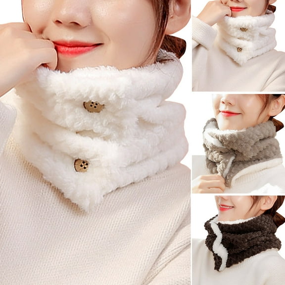 Tanhomme 2Pack Winter Neck Warmer -Cold Weather - Neck Gaiter for Men Women Thick Thermal Fleece Lined Ski Outdoor Winter Thickened Collars High Collars Neck Cover Cold Plush Neutral Warm Neck Cover