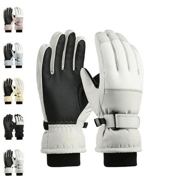 Tanhomme 2Pairs Running Gloves Winter Thermal Anti-Slip Gloves Fleece Gloves Men Women for Walking Cycling Driving Winter Outdoor Men Women Snow Skating Snowboarding Windproof Warm Ski Gloves