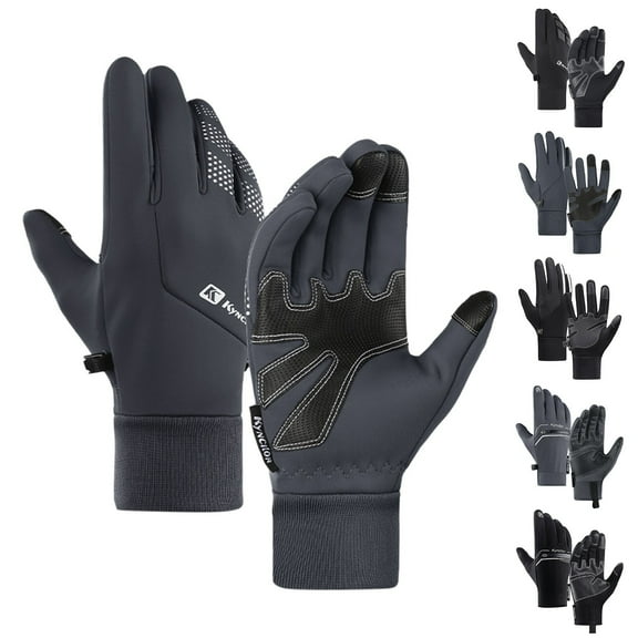 Tanhomme 2Pairs Winter Gloves Thermal Gloves Men Women Windproof Gloves, Warm Gloves Winter Gloves Fashion Warm Non Slip Knitted Travel Riding Fawn Screen Gloves Warm