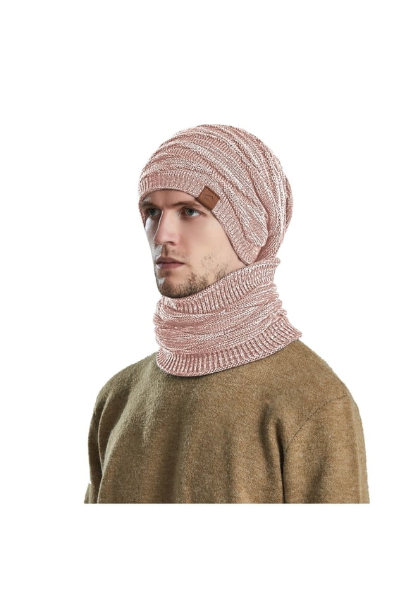 Fleece Hood Cycling Ski Thermal Face-Cover Hat Winter Warm Cap Scarf for Cold Weather Men's Women's Winter Knitted Fleece Windproof Hood Scarf Coif Winter Knit Hat Warm Hats