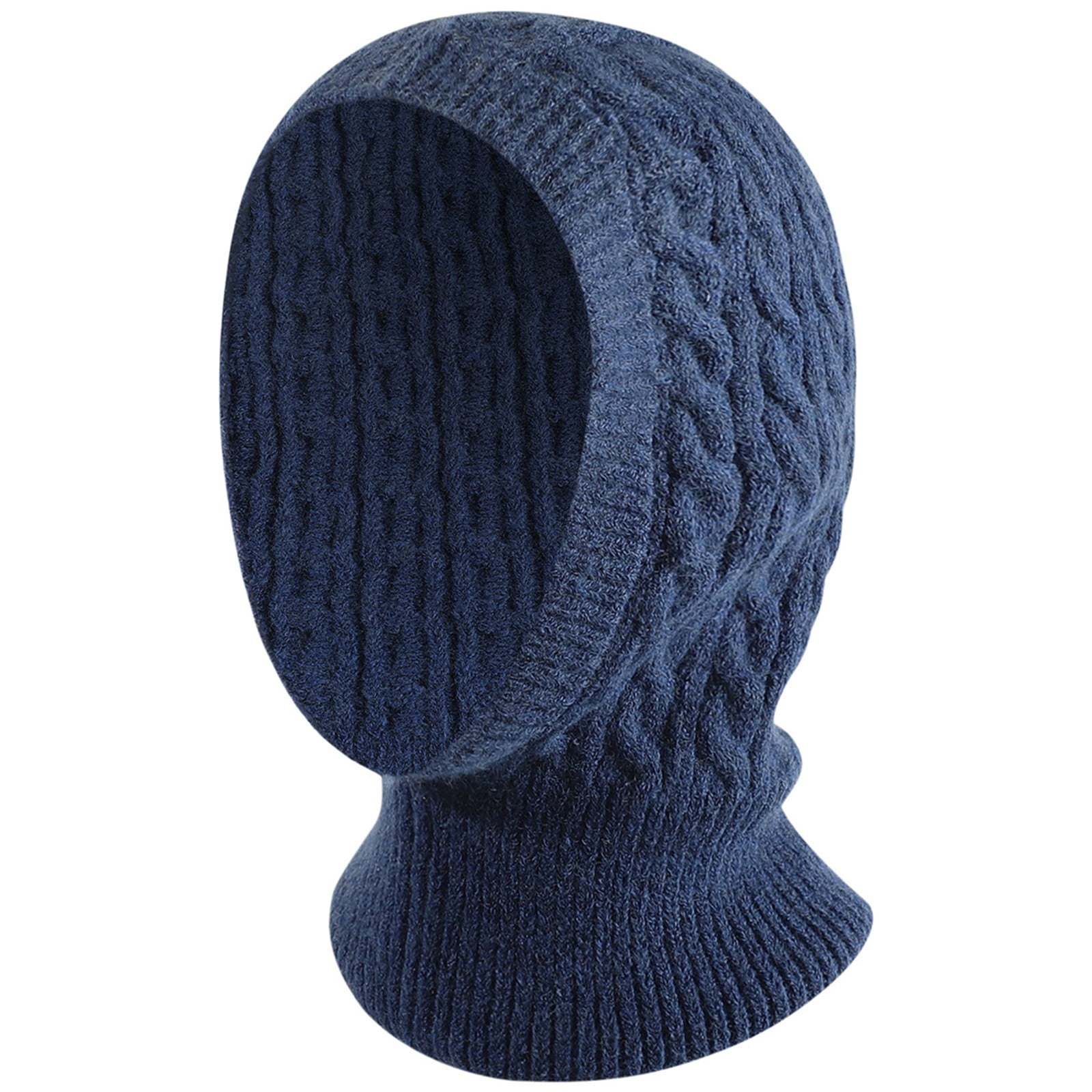 Tanhomme Fleece Hood Cycling Ski Thermal Face-Cover Hat Winter Warm Cap Scarf for Cold Weather Winter Hats For Men Women Soft Warm Knit Hat Ski Stocking Collars Cap