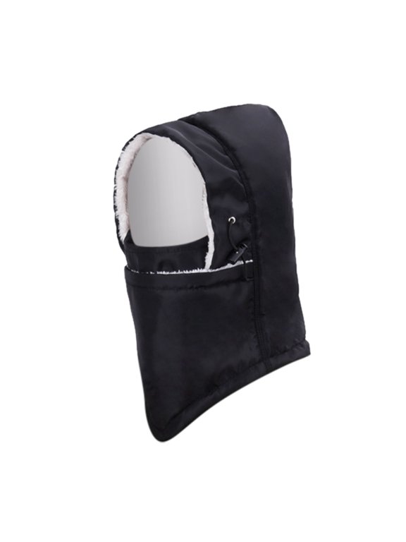 Fleece Ski Covers Winter Face-Cover Windproof Hooded Scarf Cold Weather Hat Neck Warmer Winter Warm Windproof Head Cover Fleece Head Cover Outdoor Riding Equipment