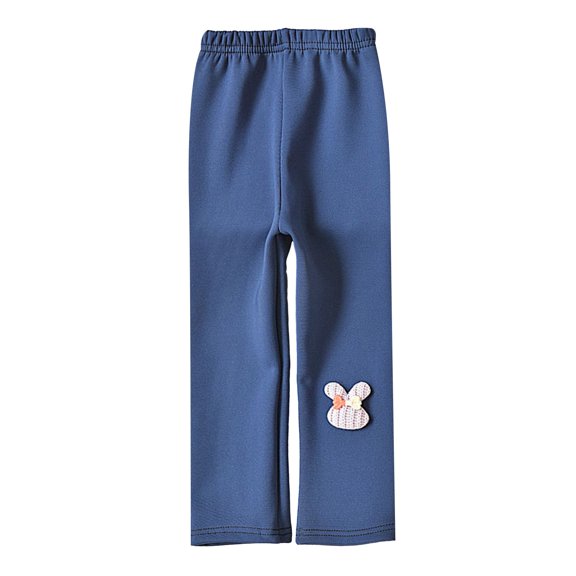 Tanhomme Girls Fleece Lined Leggings Thick Pants Tights Warm Clothes for Kid Girls'Leggings Autumn Winter Thickened Cotton Pants Children Plush Cotton Pants Big Kids Warm Winter
