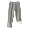 thumbnail image 1 of Tanhomme Girls Winter Leggings Thick Cotton Fleece Lined Girls Pants Warm Stretchy Thermal Tights Pants Winter Girls Pants Padded Warm Girls Bottoming Sweet Pretty Pants Children Pants, 1 of 4