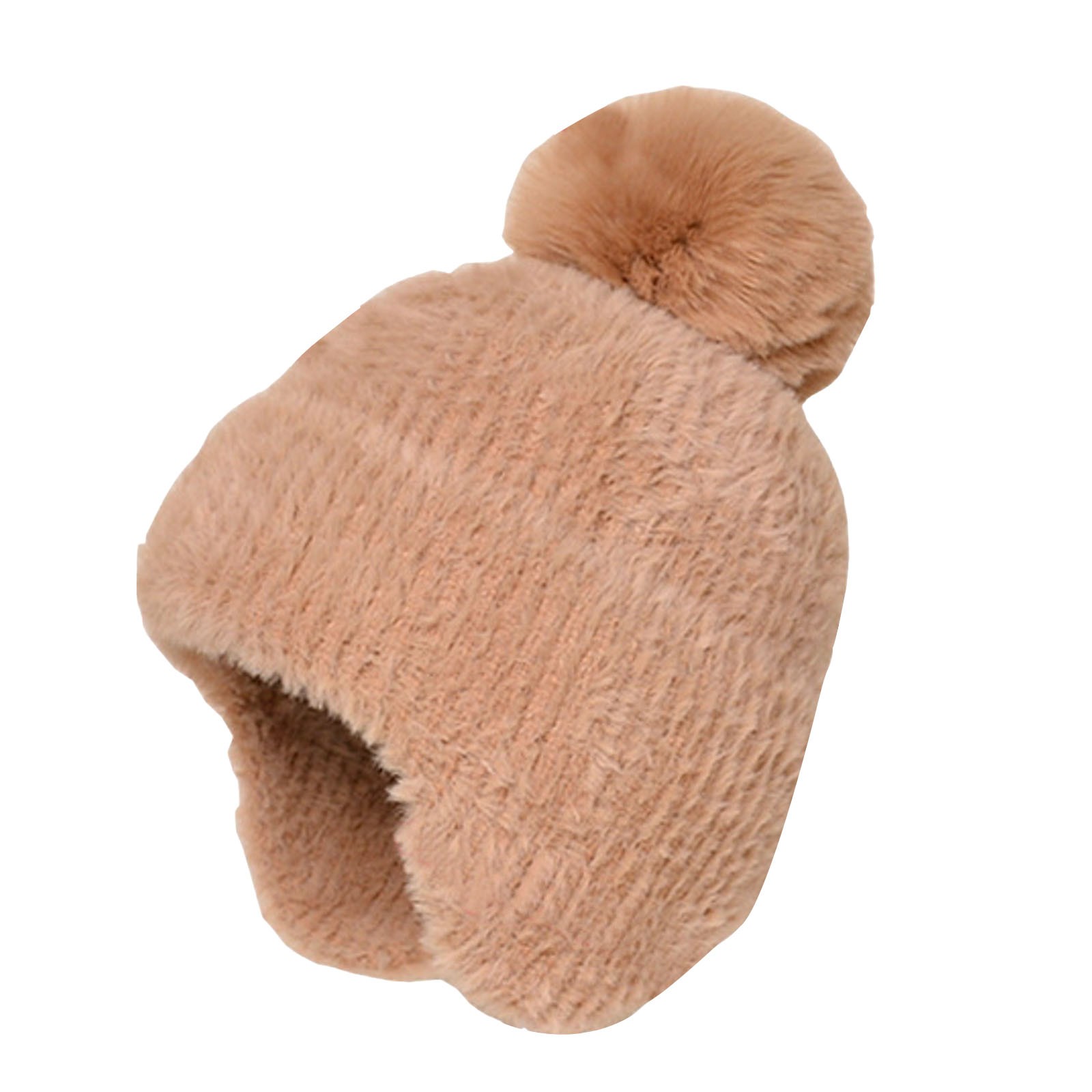 Tanhomme Hats, Winter Hats for Warm Thermal Fleece Lined, Thick Knit Fashion Cap for Guys Women's Fashionable And Versatile Dome Ear Knitted Hat To Keep Out The Cold