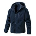thumbnail image 1 of Tanhomme Men's Full-Zip Fleece Hoodie (Available In Big & Tall) Mens Autumn And Winter Polar Fleece Jacket Cardigan Zipper Double Pocket Long Sleeve Hooded Fleece Jacket, 1 of 3