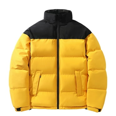 Tanhomme Men's Long Winter Coat Hooded Warm Quilted Jacket Cold Weather Custom Winter Plus Cotton And Thick Down Jacket Loose Fashion Bright Face Jacket For Men