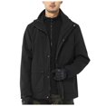 thumbnail image 1 of Tanhomme Men's Skiing Jacket Water-proof windproof Rain Jackets with Hood Men's Winter Warm Fleece Jacket Men's Detachable Two Piece Jacket With Fleece Liner, 1 of 5