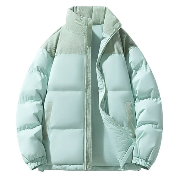 Tanhomme Mens Sherpa-Lined Hoodie Men's Casual Leather Motorcycle Jacket With A Removable Hood Men Long Solid Color Cotton Jacket Down Standing Zipper Pocket Jacket