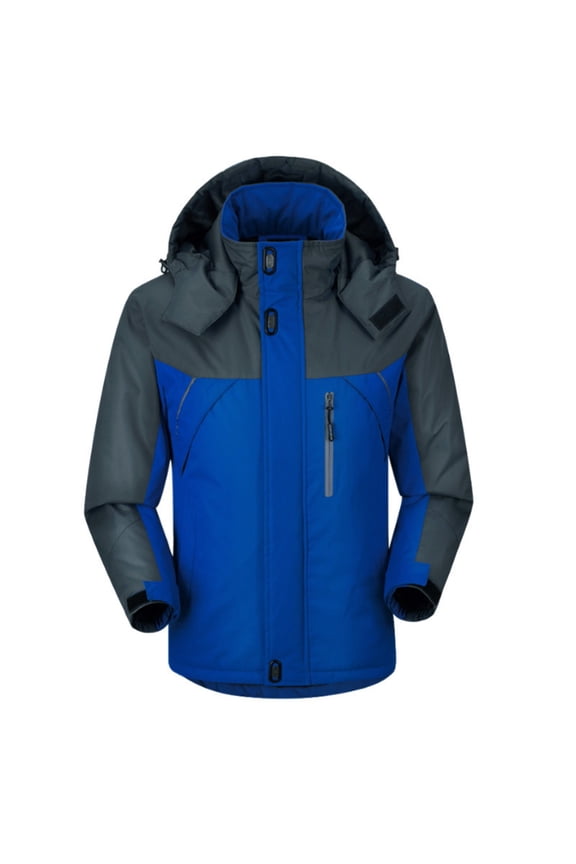 Mens Sherpa-Lined Hoodie Men's Hooded Softshell Jacket Lightweight Insulated Windbreaker Fleece Lined Rain Jacket Warm Padded Jacket With Thick Hardshell Jacket