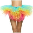 thumbnail image 1 of Tanhomme Tulle Tutu Skirt Women's Vintage Tulle Bubble Tutu Skirt Prom Party Skirt Elastic for Women and Teens Tutus Adult Tutu Skirts 5 Tulle Skirt Halloween Tutu Tutu Skirt 80s, 1 of 4