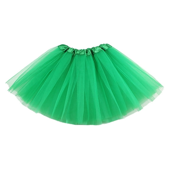 Tanhomme Tutu,Neon Tutu Skirts for Women,Adult Tutus for Women in Multiple Colors,Running Skirts Irish Party St Patricks Day Dance Headband Tulle Skirts Kids Girls Tutu Skirt Holiday Party Supplies