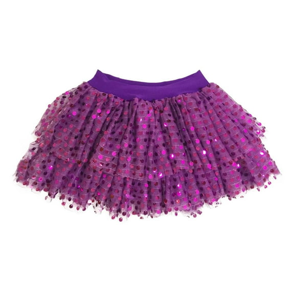 Tanhomme Tutu Skirt Women Classic Elastic Skirt Christmas Tulle Skirt Short Lady Dance Skirt Cake Skirt Short Skirt Mesh Skirt Performance Skirt Fine Glitter Sequins Cheerleader Princess Skirt