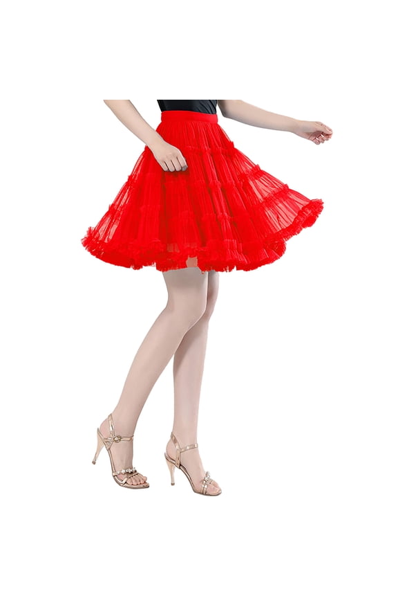 Tutus Adult Tutu Skirts Halloween Tutu 80s Tutu Womens Tutu Skirt Tulle Skirt Women Dance Party High Waisted Ruffles Tulle Half Skirt Holiday Party TuTu Ballet Skirts