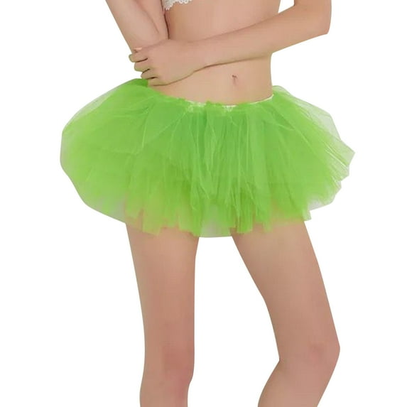 Tanhomme Tutus for Women Adult Tutu Skirts for Women Dance Skirts for Halloween Womens Festival Party Skirt Puffy Skirt Tutu Short Skirt Five Layer Skirt Cake Skirt Performance Skirt