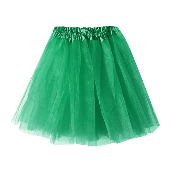 Tanhomme Tutus for Women Adult Tutu Skirts for Women Halloween Tutu for Women 80s Tutu Womens Tutu Skirt Tulle Skirt Ladies Soild Color Dress Short Fashion Pleated TUTU Dance Skirt