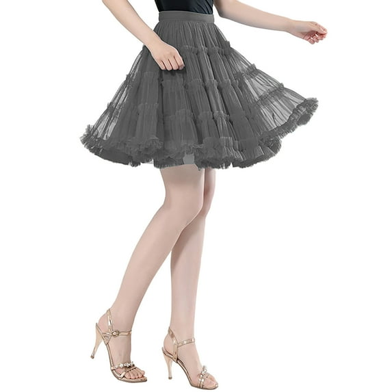 Tanhomme Tutus for Women Adult Tutu Tulle Skirts for Women Womens Tutu Skirts for Girls Teen Halloween Running Women Dance Party High Waisted Ruffles Tulle Half Skirt Holiday Party TuTu Ballet Skirts