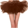 thumbnail image 1 of Tanhomme Tutus for Women Adult Tutu Tulle Skirts for Women Womens Tutu Skirts for Girls Teens Halloween Ballet Tulle Skirt 6 Layered Tutu Mini Balls Gown Skirt Women Classic Princess Ballet Skirts, 1 of 4