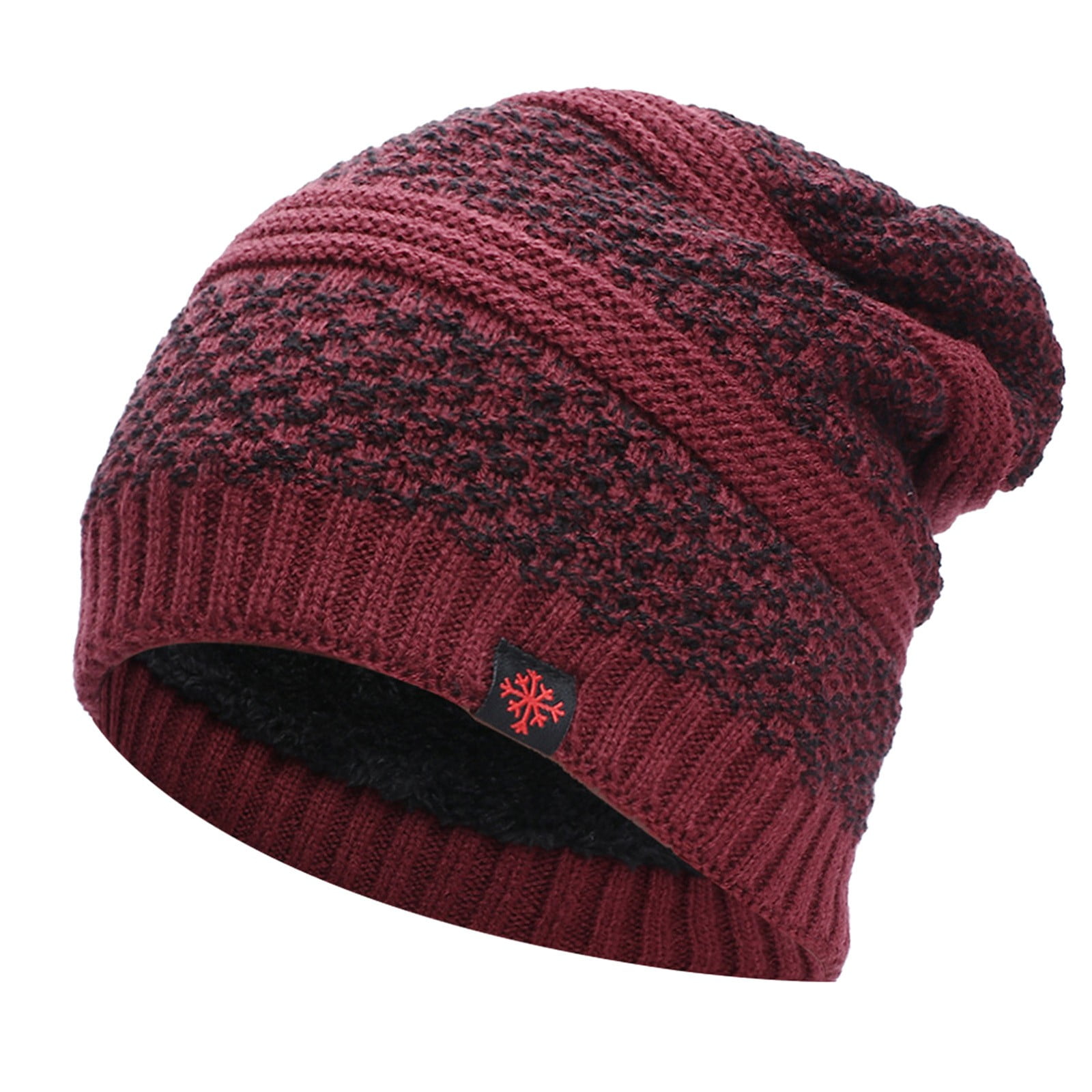Tanhomme Winter Fleece Line, Outdoor Warm Thermal Knitted Hat Stocking Caps Woolen Hat Winter Plus Velvet Hat Outdoor Cycling Warmth Unsix Hood Ski Hat
